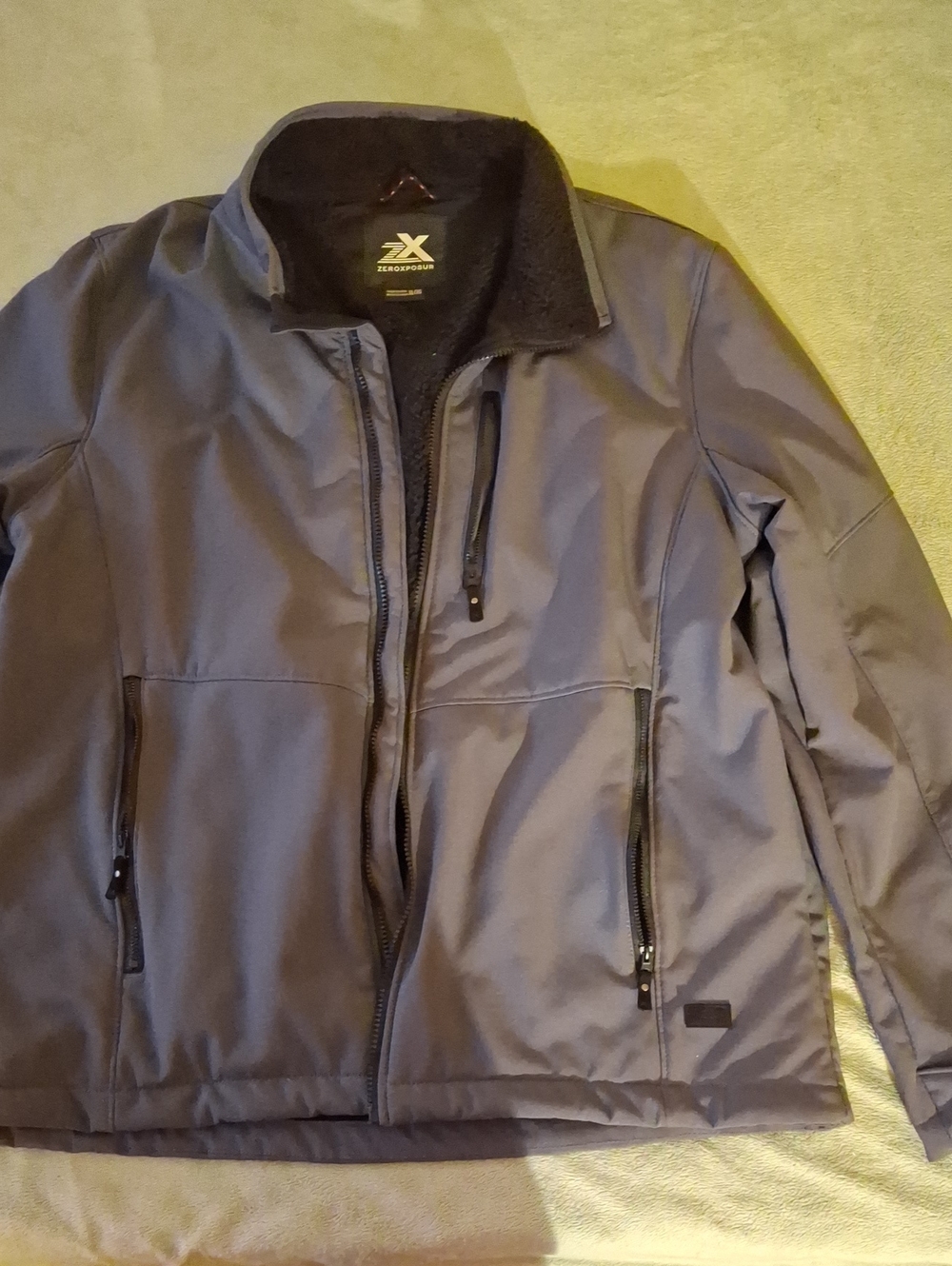 ZeroXposur Men's Blue-Gray Performance Softshell Jacket